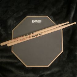 Drum pad And Sticks 