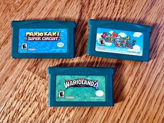 Nintendo Gameboy Advance Games - Super Mario Advance, Mario Kart, Warioland 4