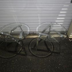Glass End Tables 