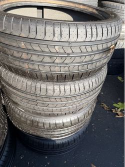 4 tires 245-40-21 Pirelli 99% tread life $400 all four mounted and balanced