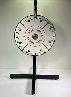 Spin To Win Spinning Prize Wheel Heavy Commercial Grade Metal 37” H x 25” W