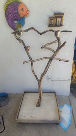 Bird perch stand