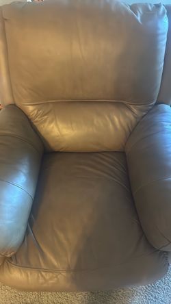 Leather reclining chair