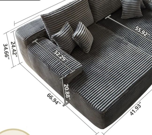 Unboxed Modular Black Sleeper Chair