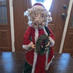 Decorative Santa Claus 19 Inches Tall / Vintage 