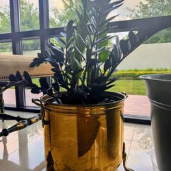 Vintage Brass Planter