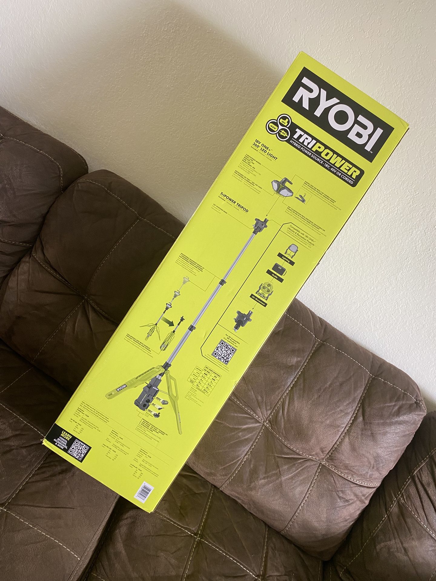 RYOBI Hybrid Tri-Power Tripod Light (Tool Only)