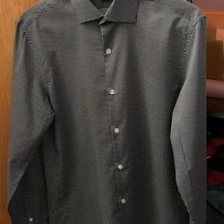 Kenneth Cole Reaction Men’s Slim Fit Dress Shirt (Medium) 