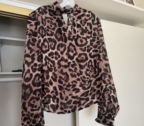 Cheeta Print Blouse
