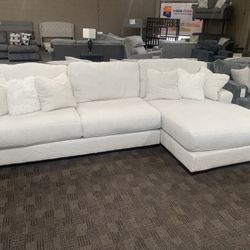 Gorgeous White Deep Sectional 