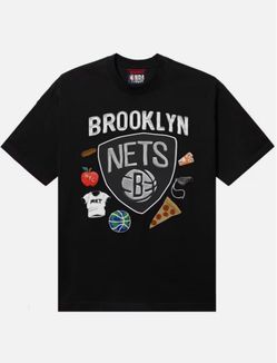 Brooklyn Nets NBA x MARKET Unisex Claymation T-Shirt - Black