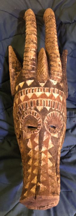 Burkina Faso, Bobo Peoples, Carved Wood Helmet Mask: Antelope (Nyanga), Ca. Early to Mid 20th C., 