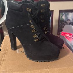 Black Heel Boot Size 9