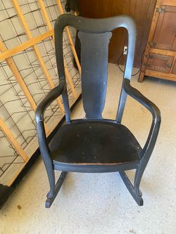 Cool black rocking chair