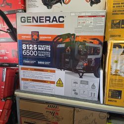 Dual Fuel 8125 Watt Peak, New, General Generator, Financing Available 