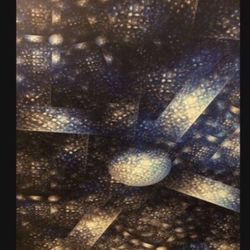  Canvas Royal Blue Black Grey White Wall Art/Decor 