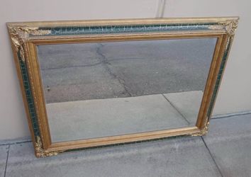 Vintage beveled mirror