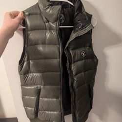 Olive Green Puffer Vest