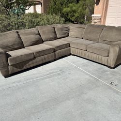 4-piece Light Brown Sectional 