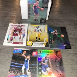 NFL and NBA rookie cards lot