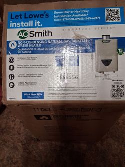 AO Smith Signature Series Tankless Natural Gas Water Heater