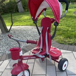 Radio Flyer 4-in-1 Stroll 'N Trike  Push and Pedal Tricycle