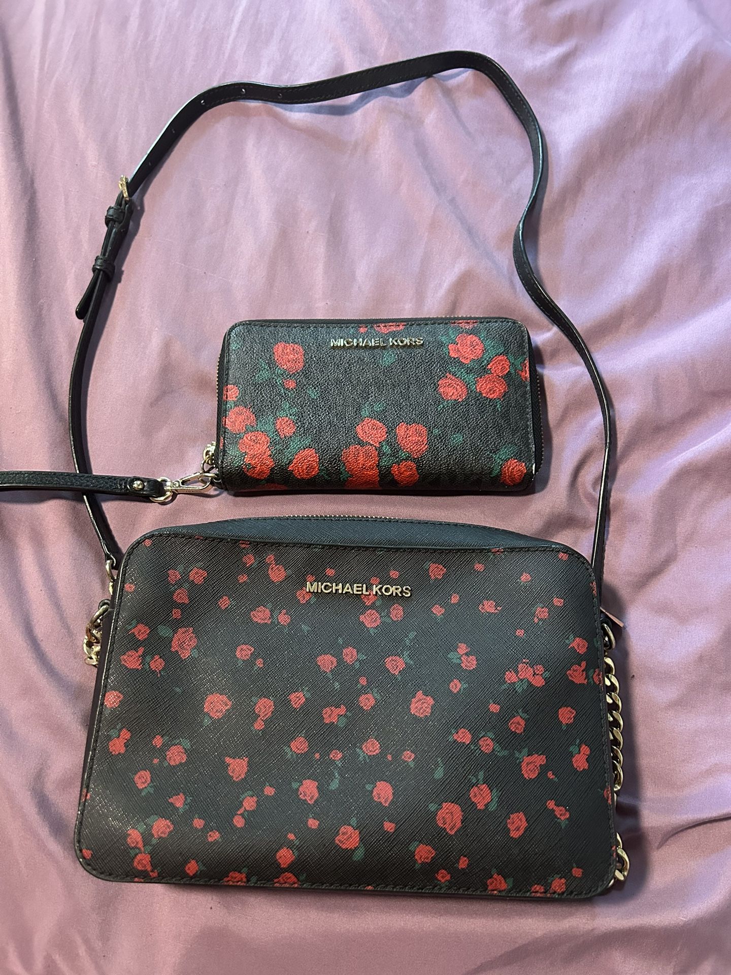 Michael Kors Crossbody And Wallet