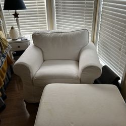 IKEA Chair and Ottoman