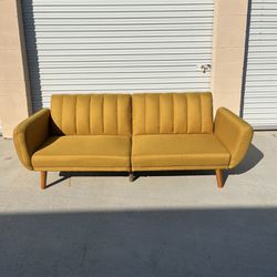 *Free Delivery* Mid Century Modern Futon Couch Sofa Sleeper Bed