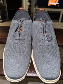 Cole Haan OriginalGrand Stitchlite Wingtip Oxford Men's 10.5 Medium Grey Knit