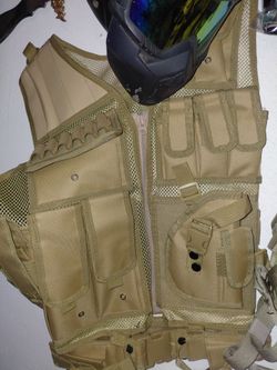 Tan Tactical MOLLE Vest
