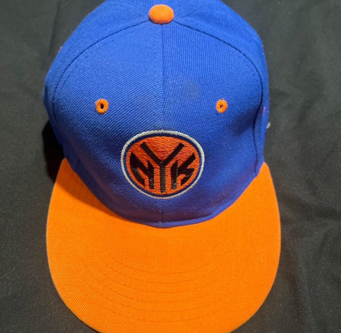 New York Knicks blue and orange logo snapback