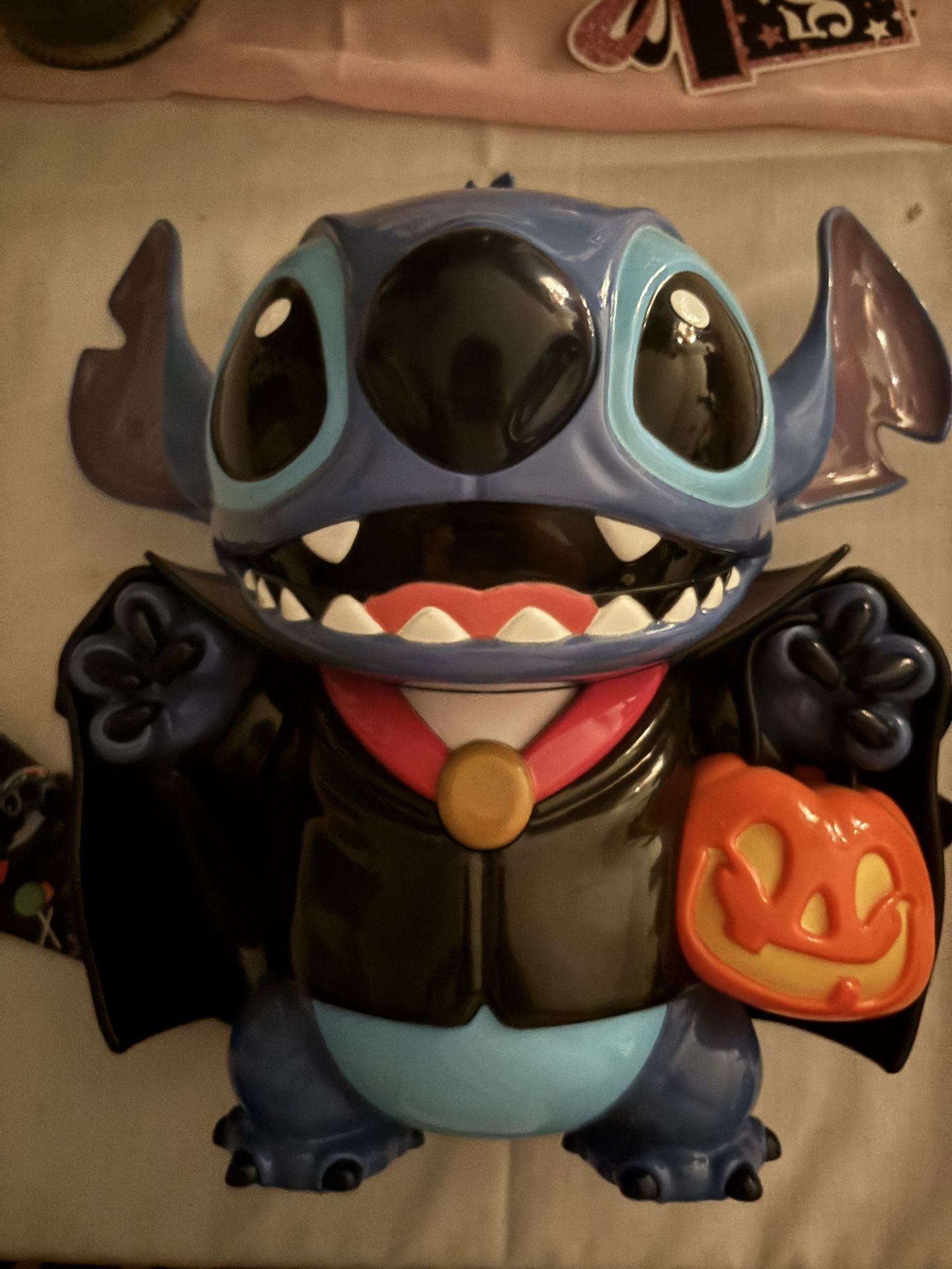 Disney Parks 2024 Halloween Stitch Vampire Popcorn Bucket