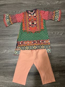 Limelight 2-3 Years Old Girl full Sleeves shalwar Kameez dress