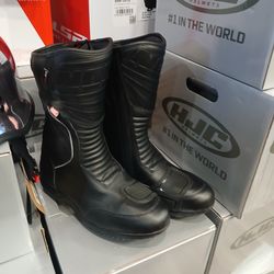 Leather riding boots size 11 brand new for motorcycle riders