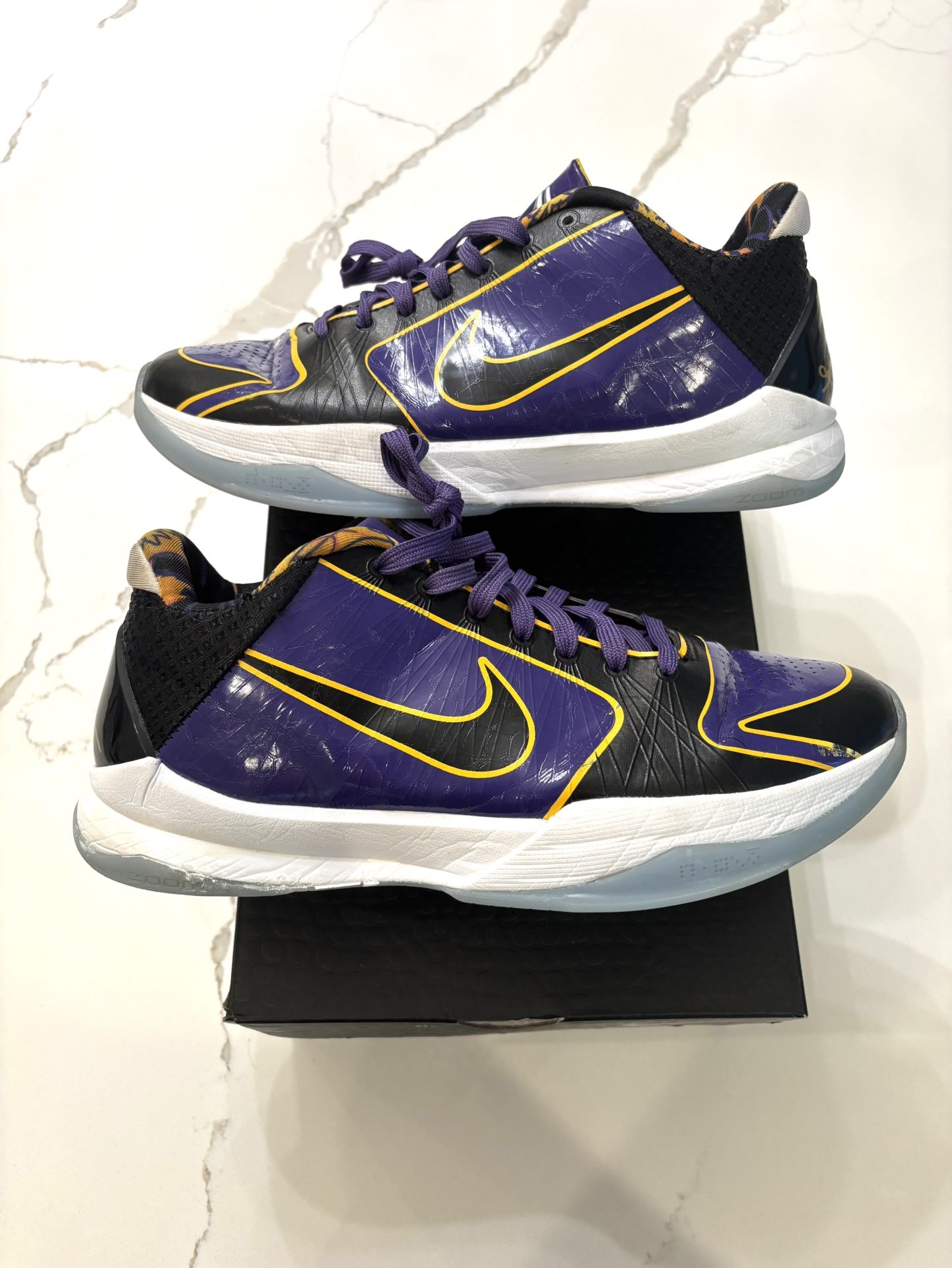 Kobe 5 Lakers 5x Champion Size 9 |No Box | Message With Offers