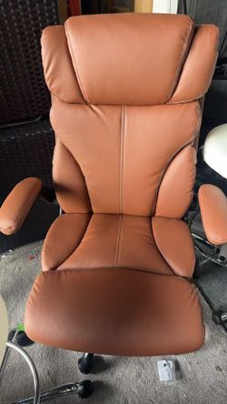 Reclining Executive Office Chair with Footrest