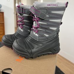 Merrell Girls Snow Boots Size 8