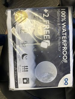 New Twin size Waterproof Mattress Protector With 2 Pillow Covers