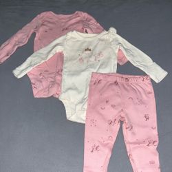 Pink baby girl 3 set