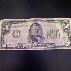 1934 $50 Bill