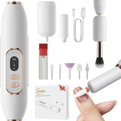 Electric Makeup Brush Cleaner Machine & Nail Drill Electric Nail File 2-in-1