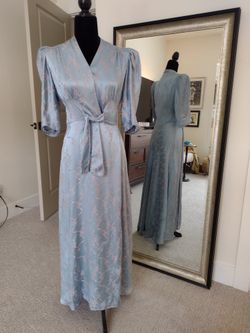 Vintage Satin House Coat Or Robe