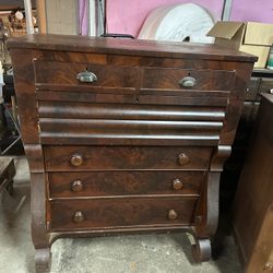 Antique Chest Of Drawers Tall Dresser