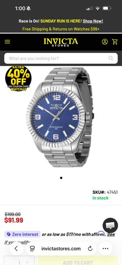 Invicta Specialty Stratford Men's Watch - 43mm (PF21173)