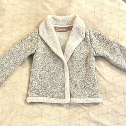 Free Country Girls Fleece Jacket In Gray Size X Small ( 5/6)