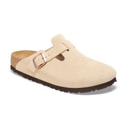 birkenstock boston clog in latte cream