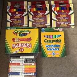 Markers, Color pencils, Pencils, New and Used
