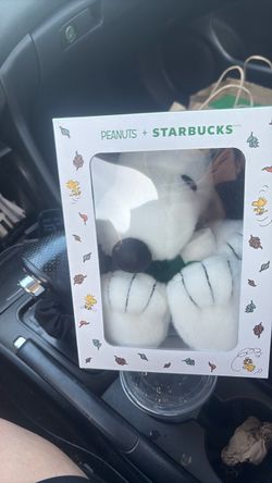Snoopy plush Starbucks