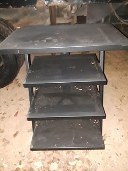 4 tier metal shelf